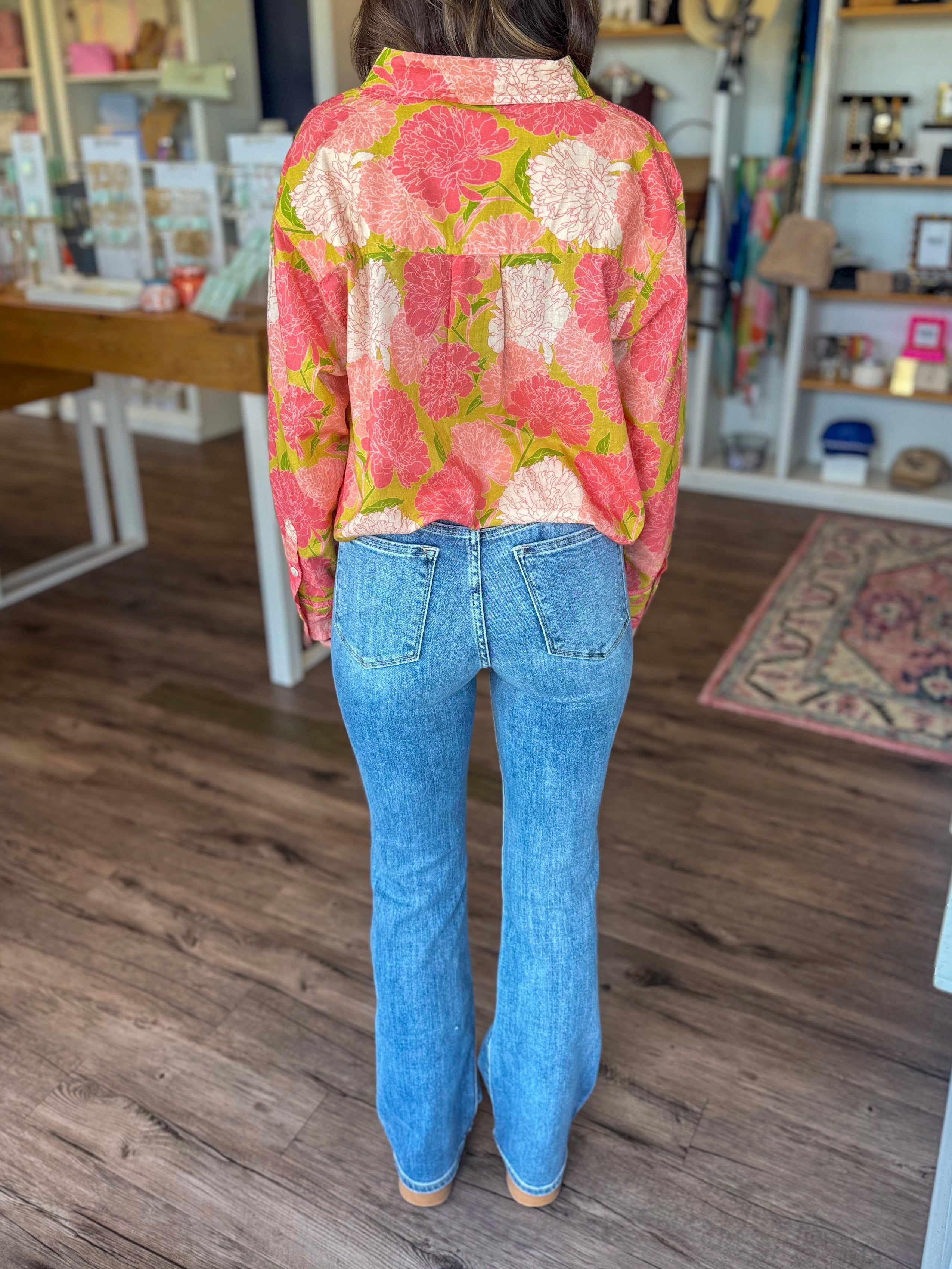 High Rise Straight Jeans