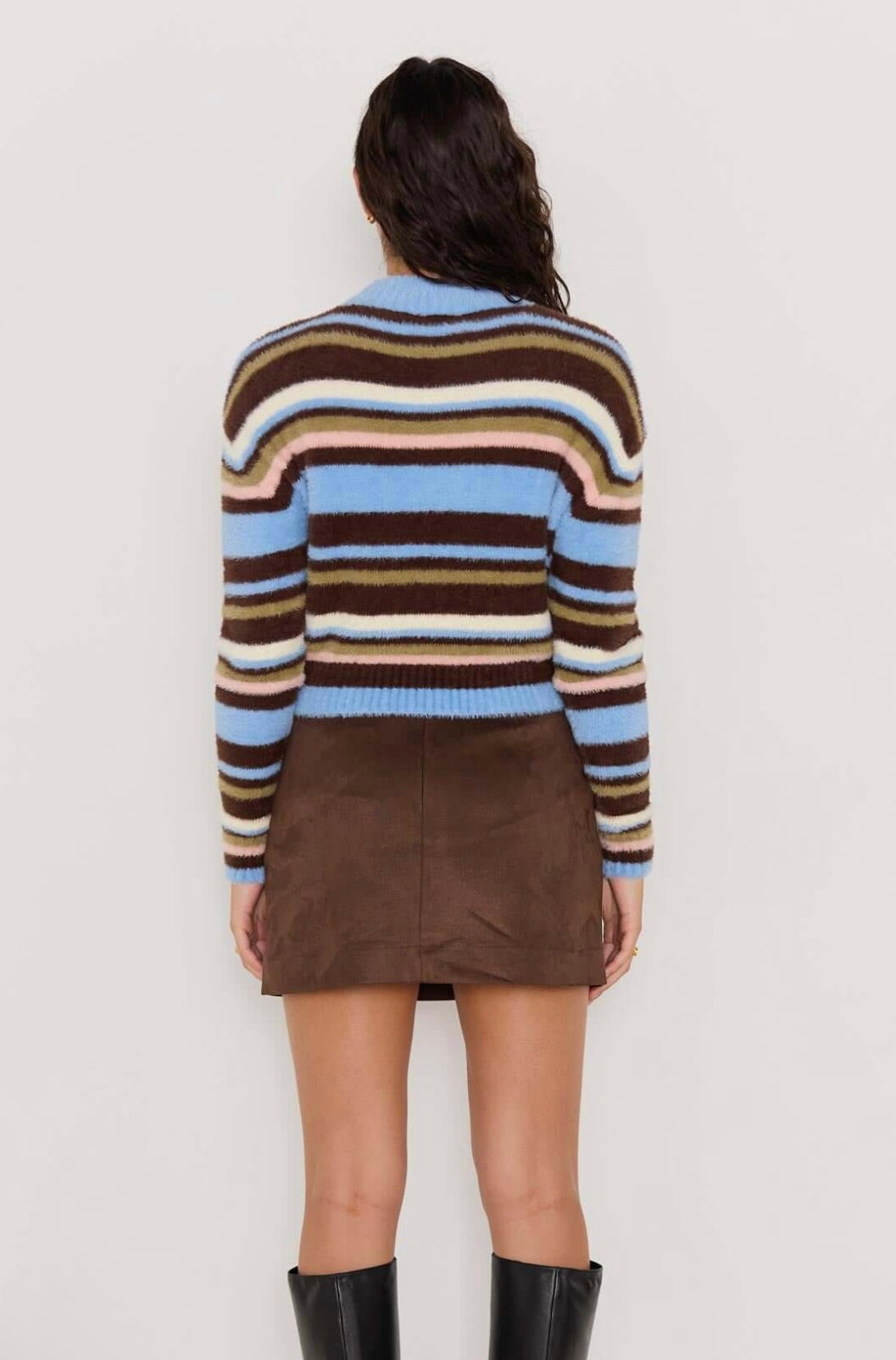 Poet Fluffy Stripe Sweater