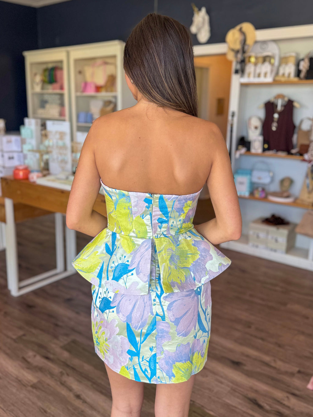 Khea Peplum Mini Dress