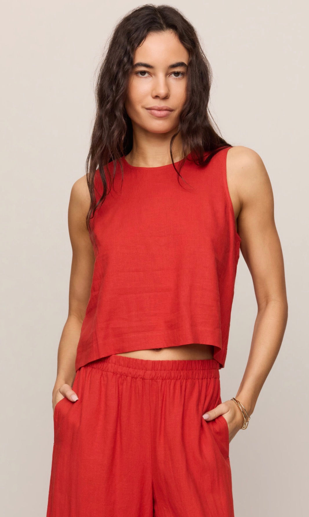 Sloane Top in Chili Pepper
