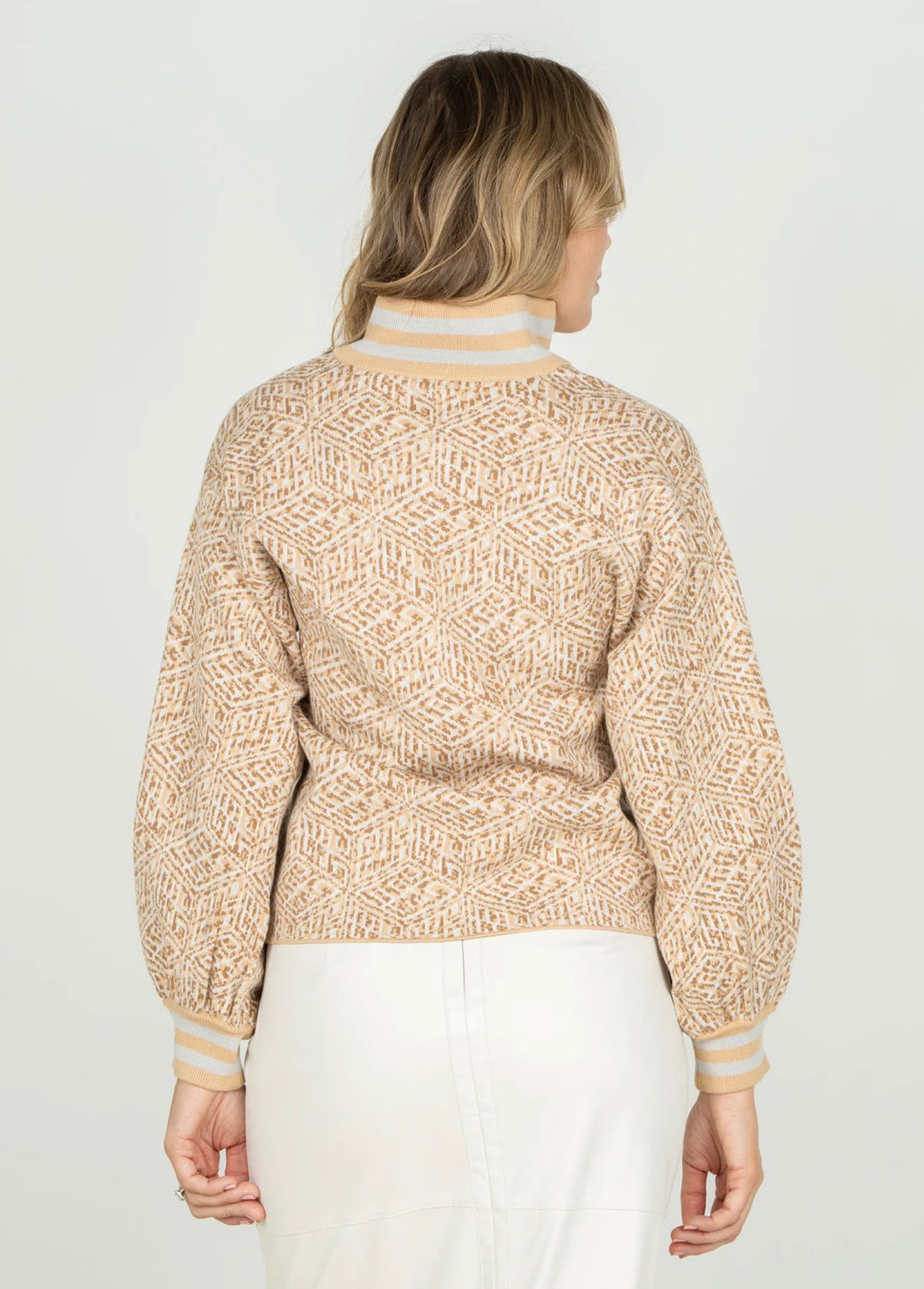 Lolli Sweater in Mosaic Monogram