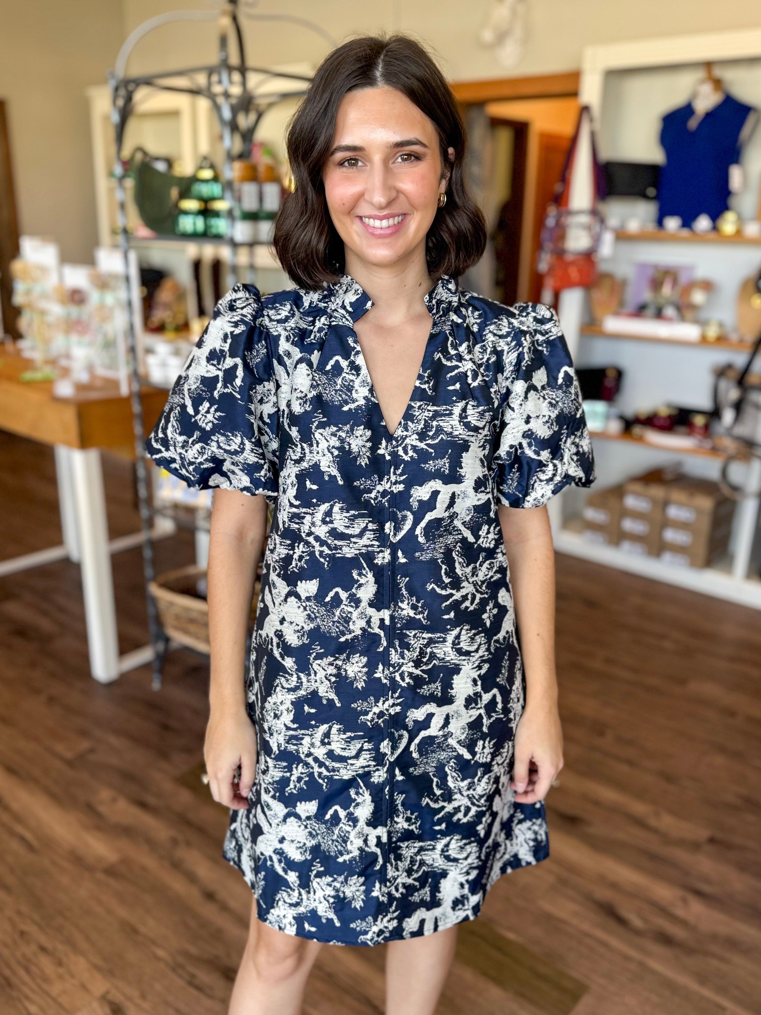 Navy Unicorn Dress