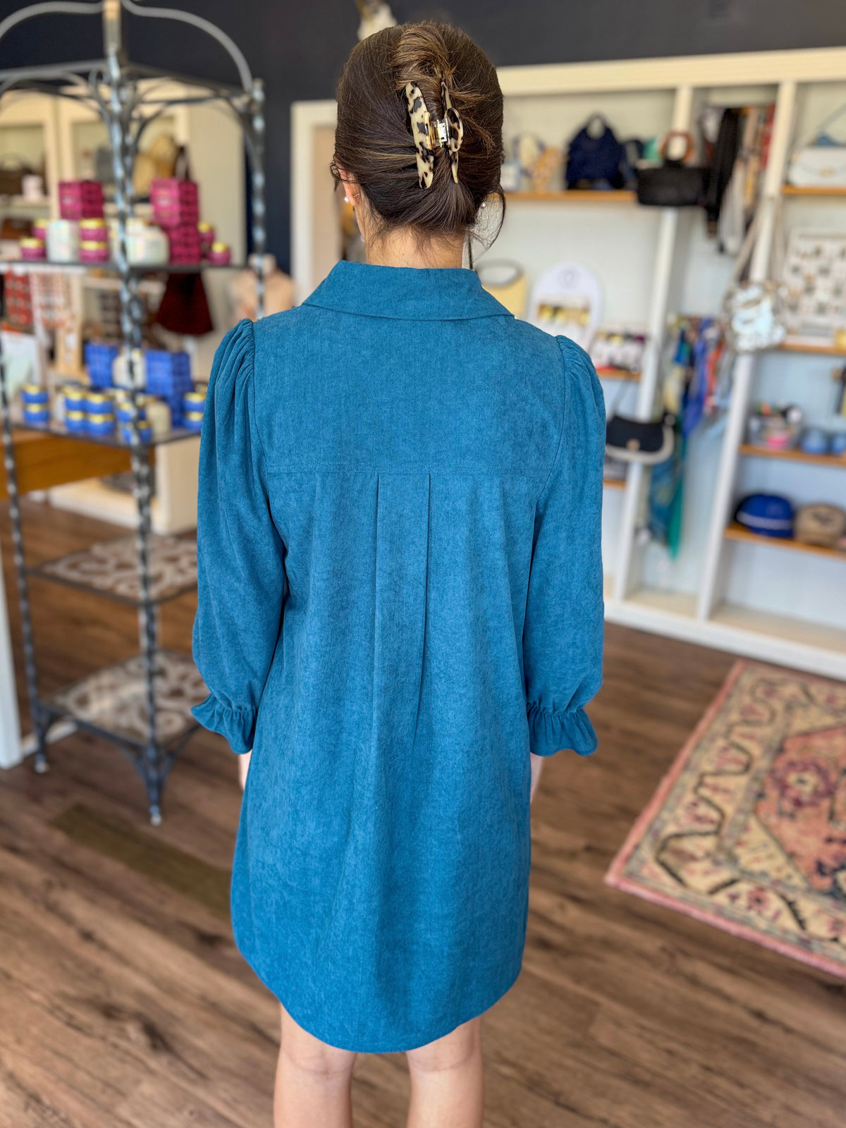 Peacock Corduroy Dress