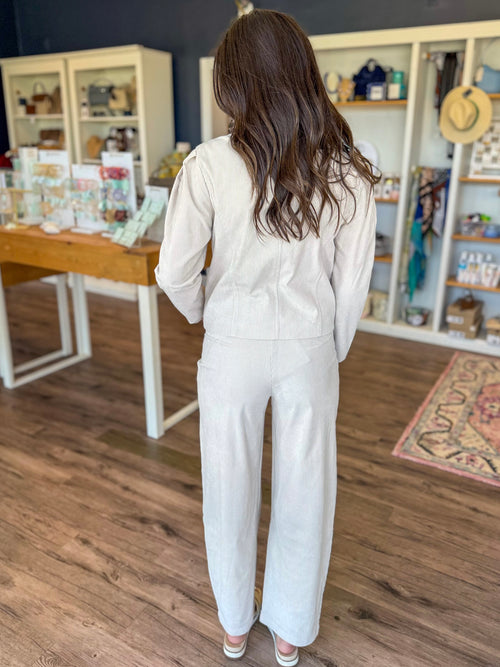 Beige Corduroy Trousers