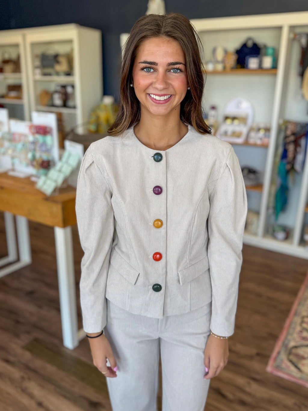 Beige Corduroy Jacket