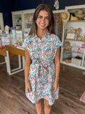 Chameleon Paradise Fit and Flare Dress