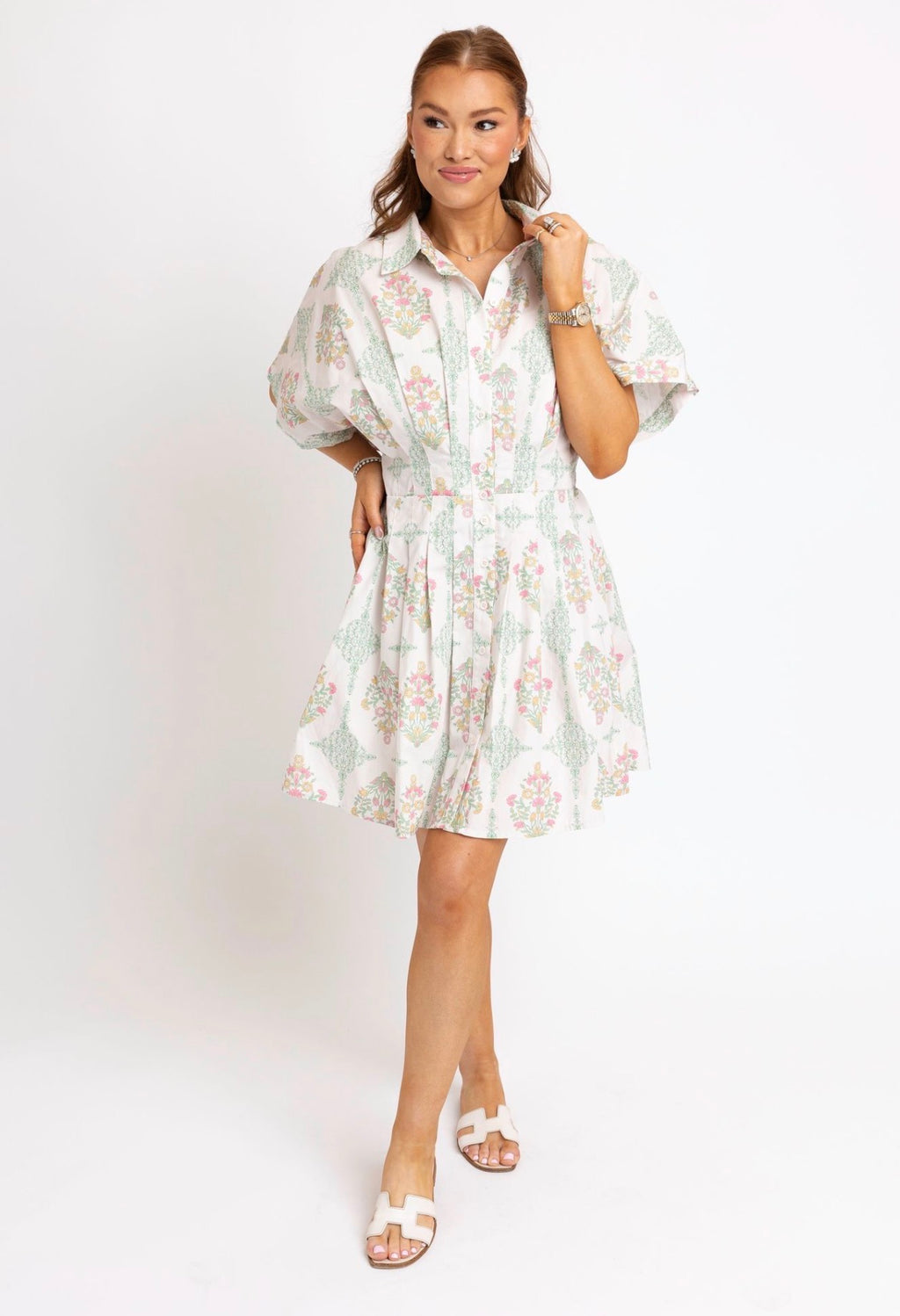 Vintage Floral Mini Dress