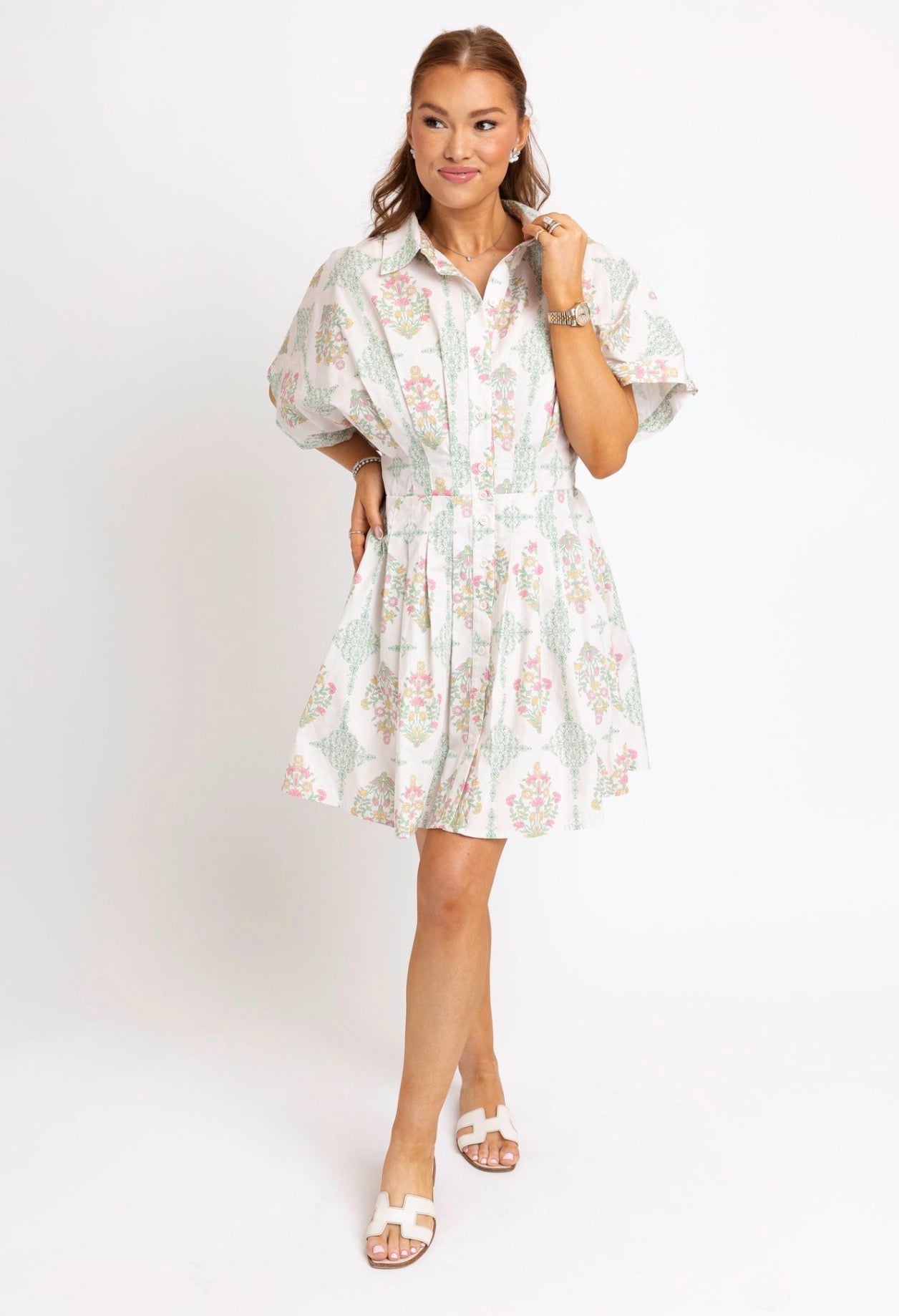 Vintage Floral Mini Dress