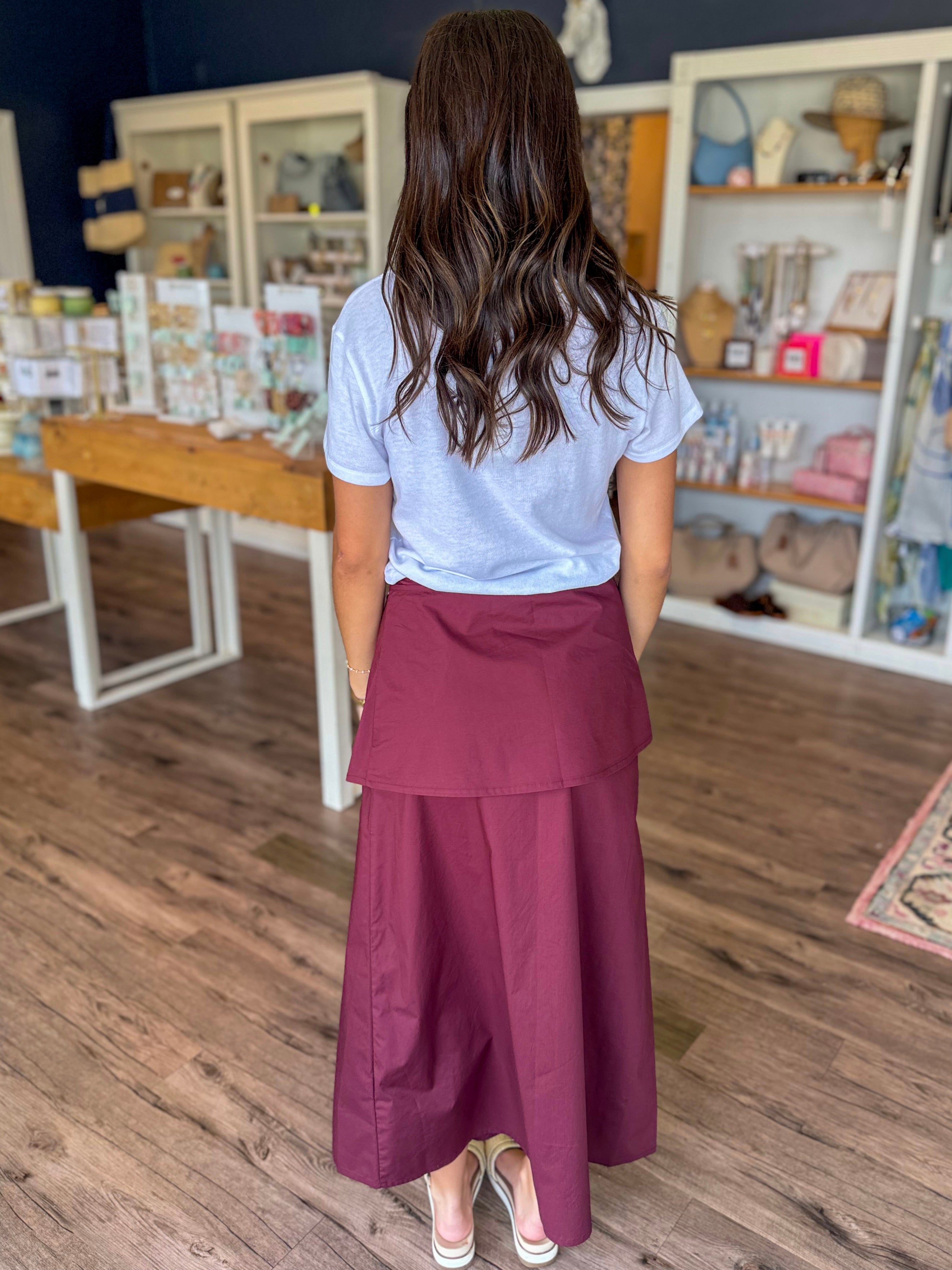 Lola Overlay Midi Skirt