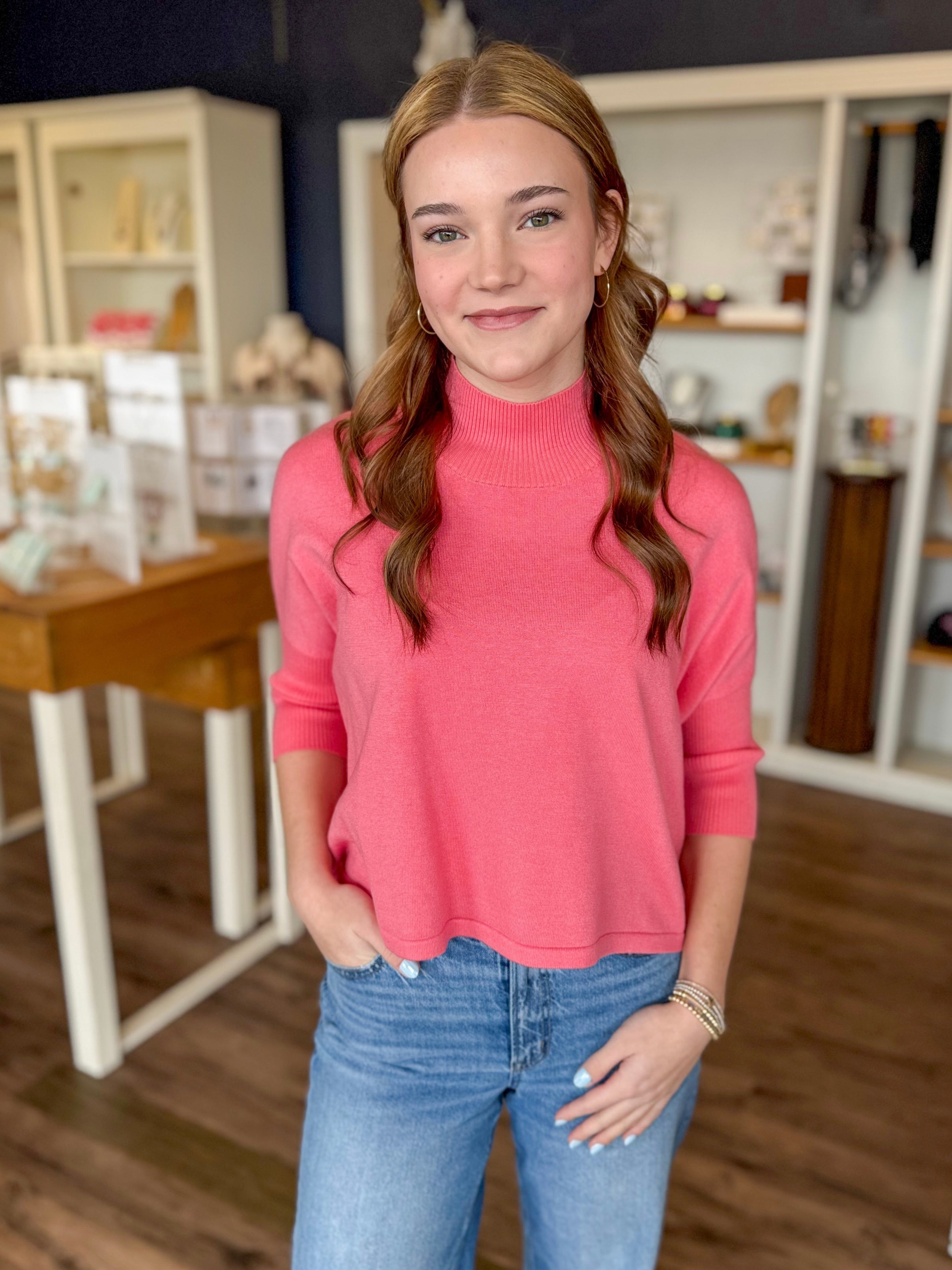 Aja Light Weight Sweater in Italian Ross