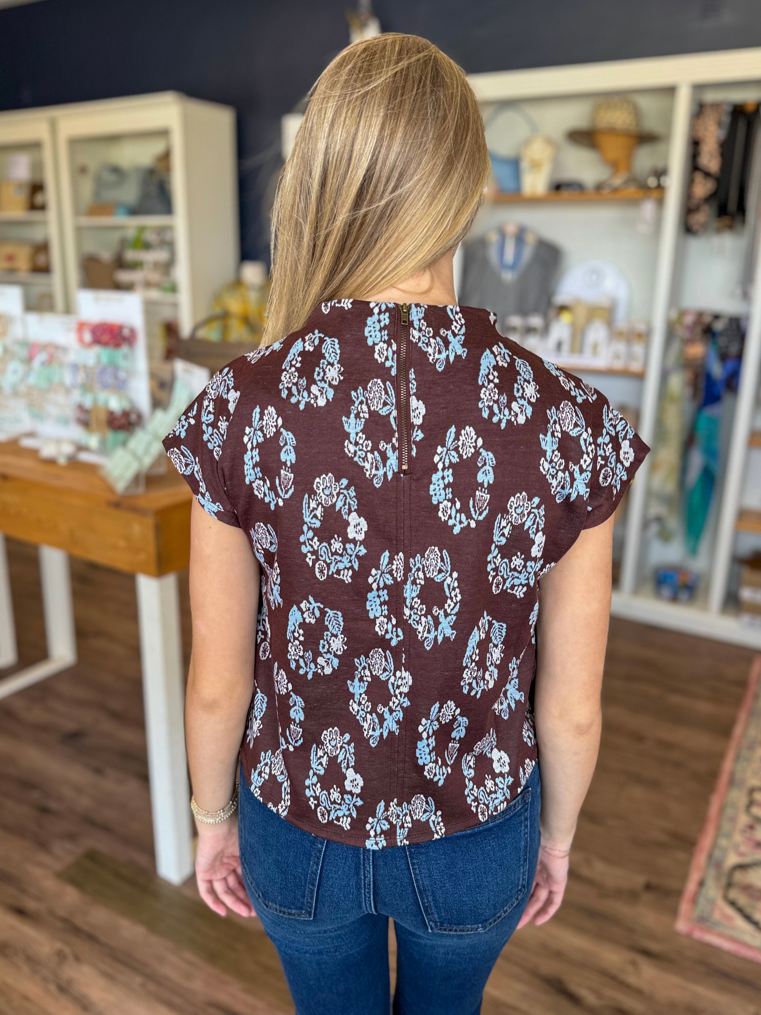 Brown and Blue Sweater