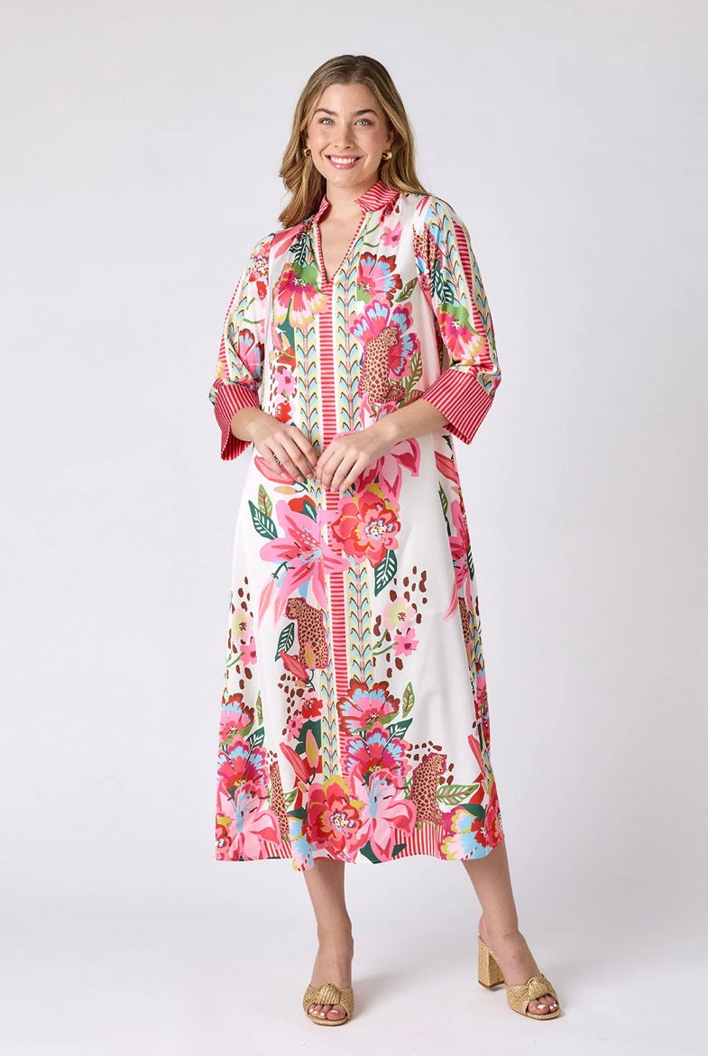 Fia Caftan In Wild Lily