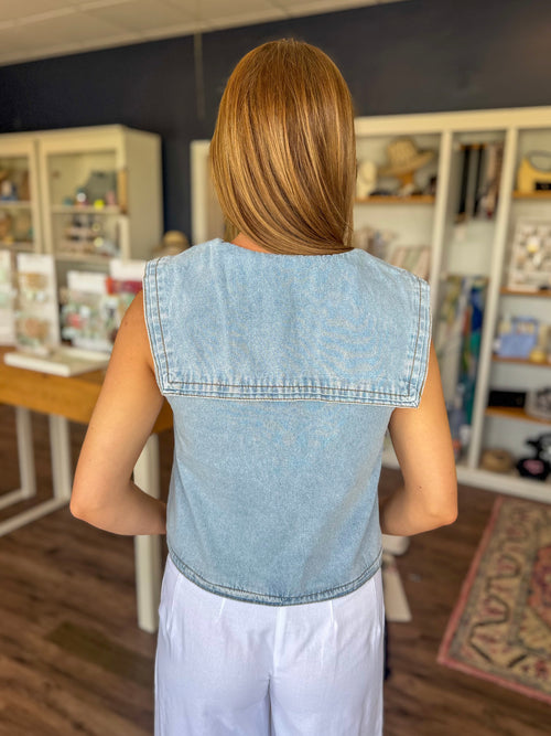 Ally Denim Top