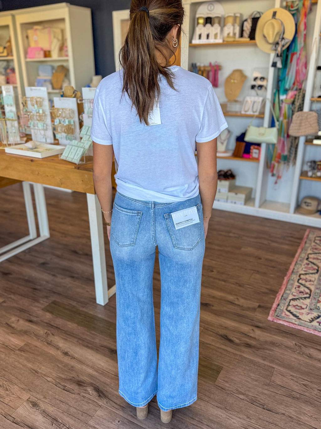 Eva High Rise Straight Jeans