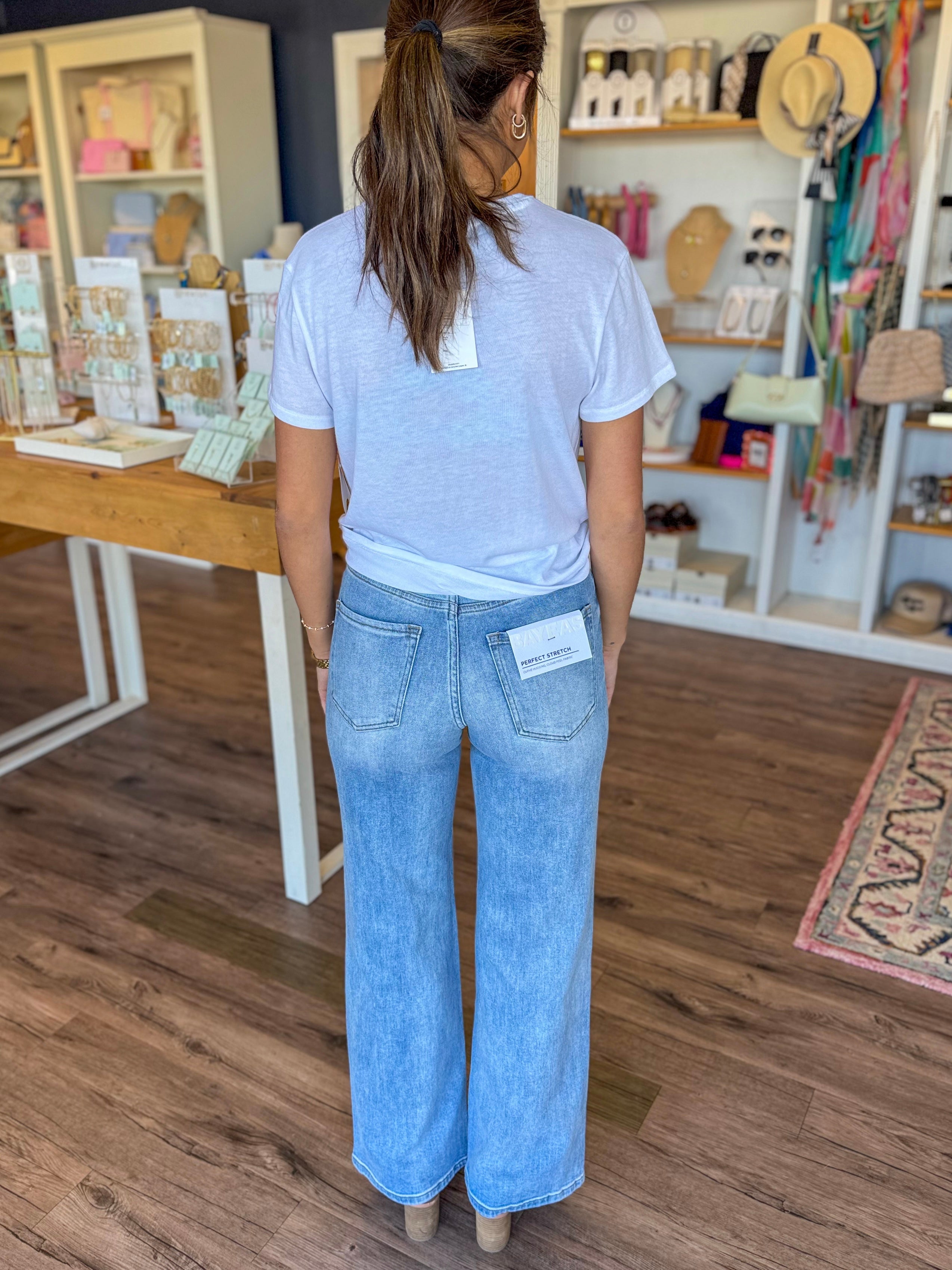 Eva High Rise Straight Jeans