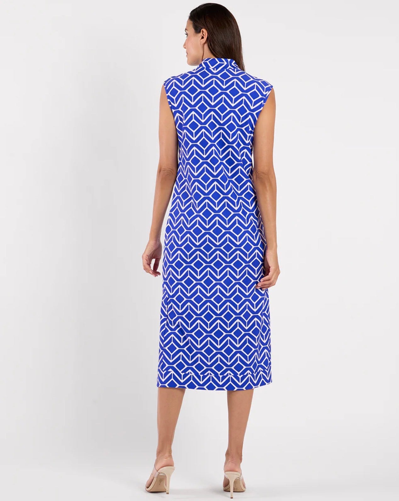 Kristen Maxi in Sail Geo Cobalt