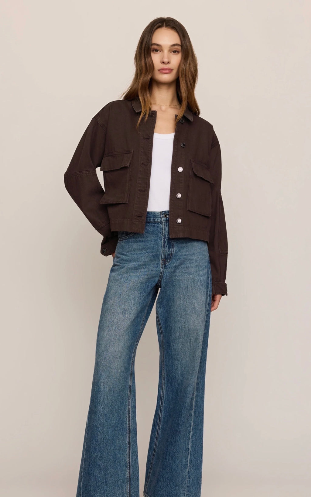 Rey Cropped Chore Jacket