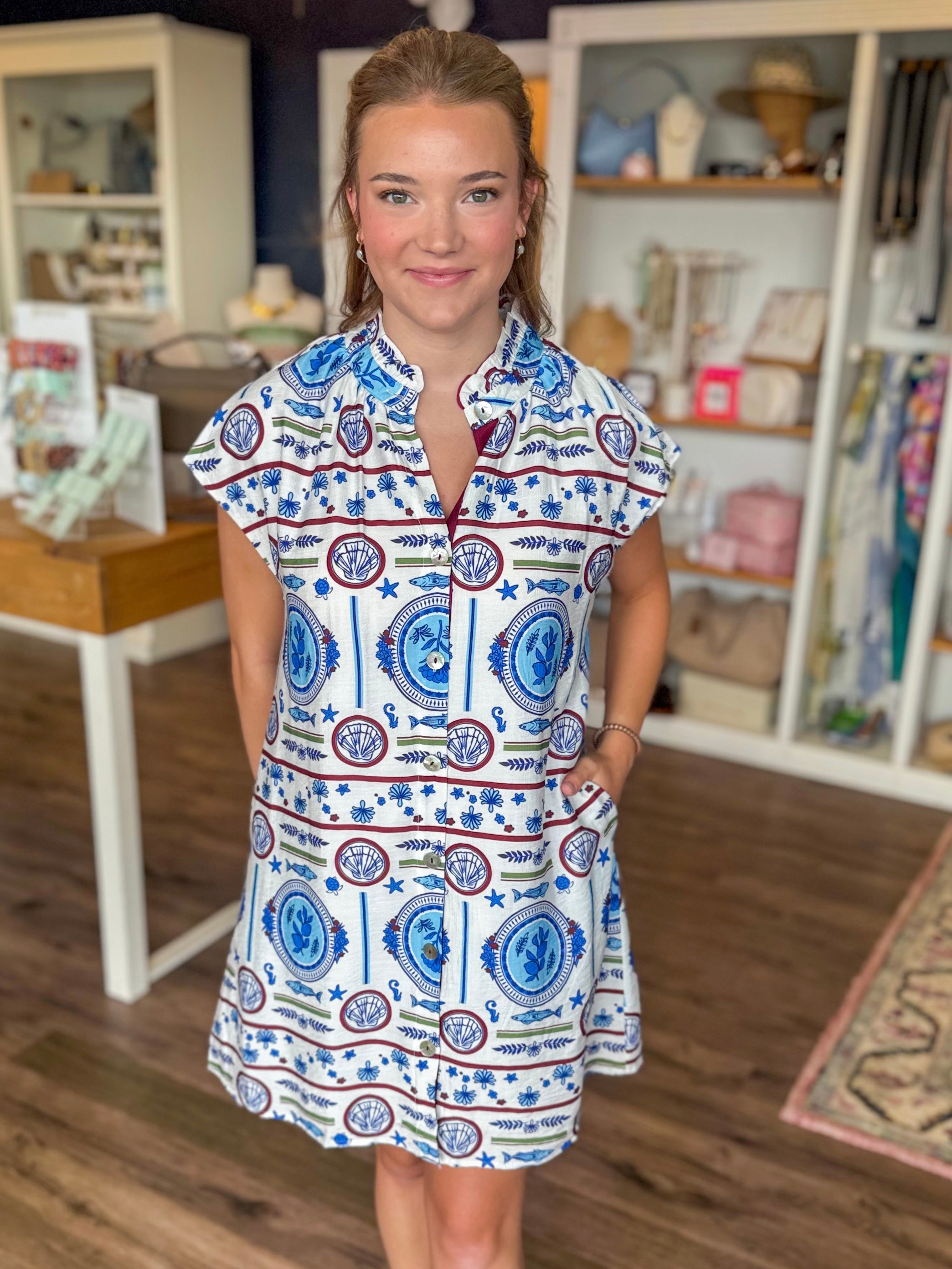 Sardines and Shells Mini Dress – Tapestry Inc