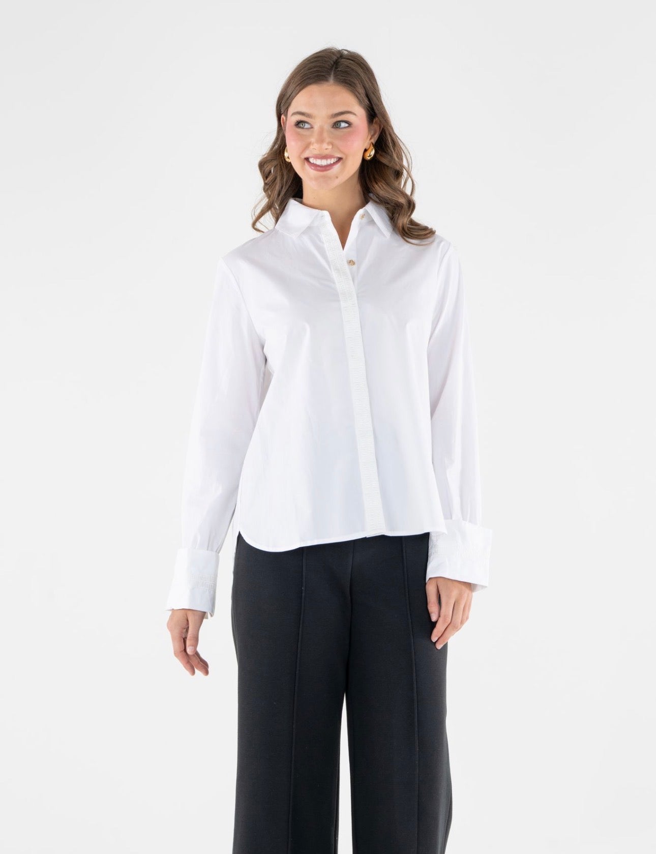 Classic Oxford Cotton Poplin Blouse