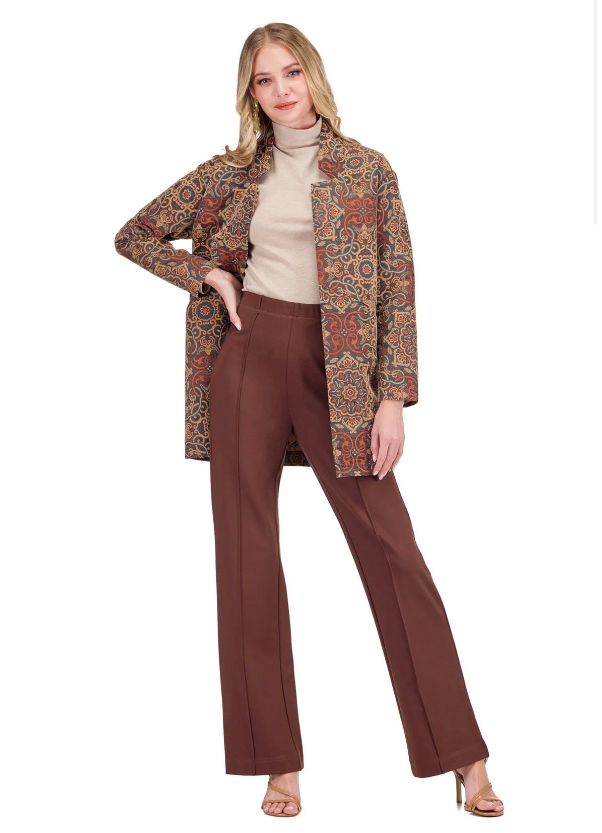 Spiced Mosaic Car Coat