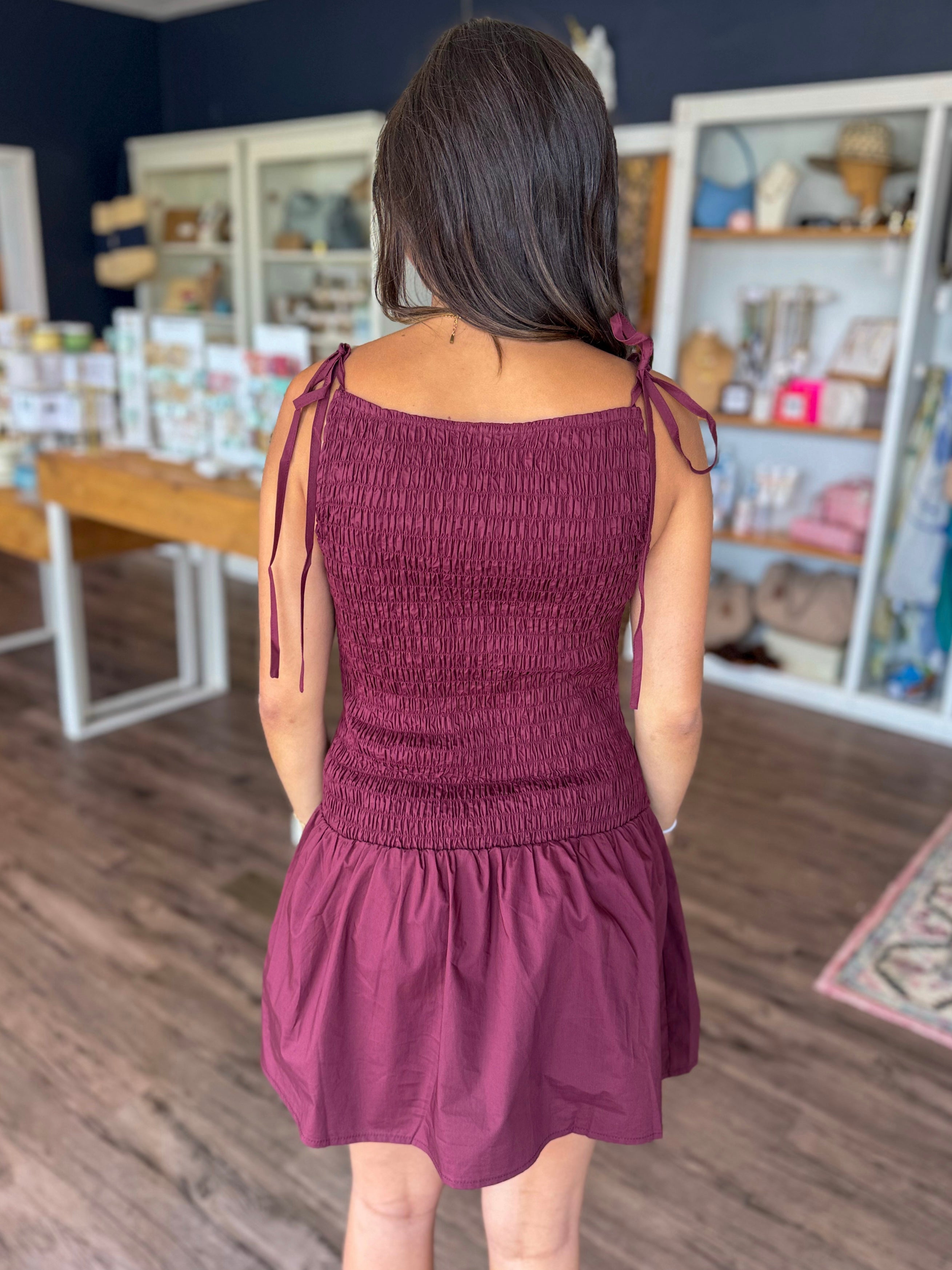 Lola Shirred Mini Dress