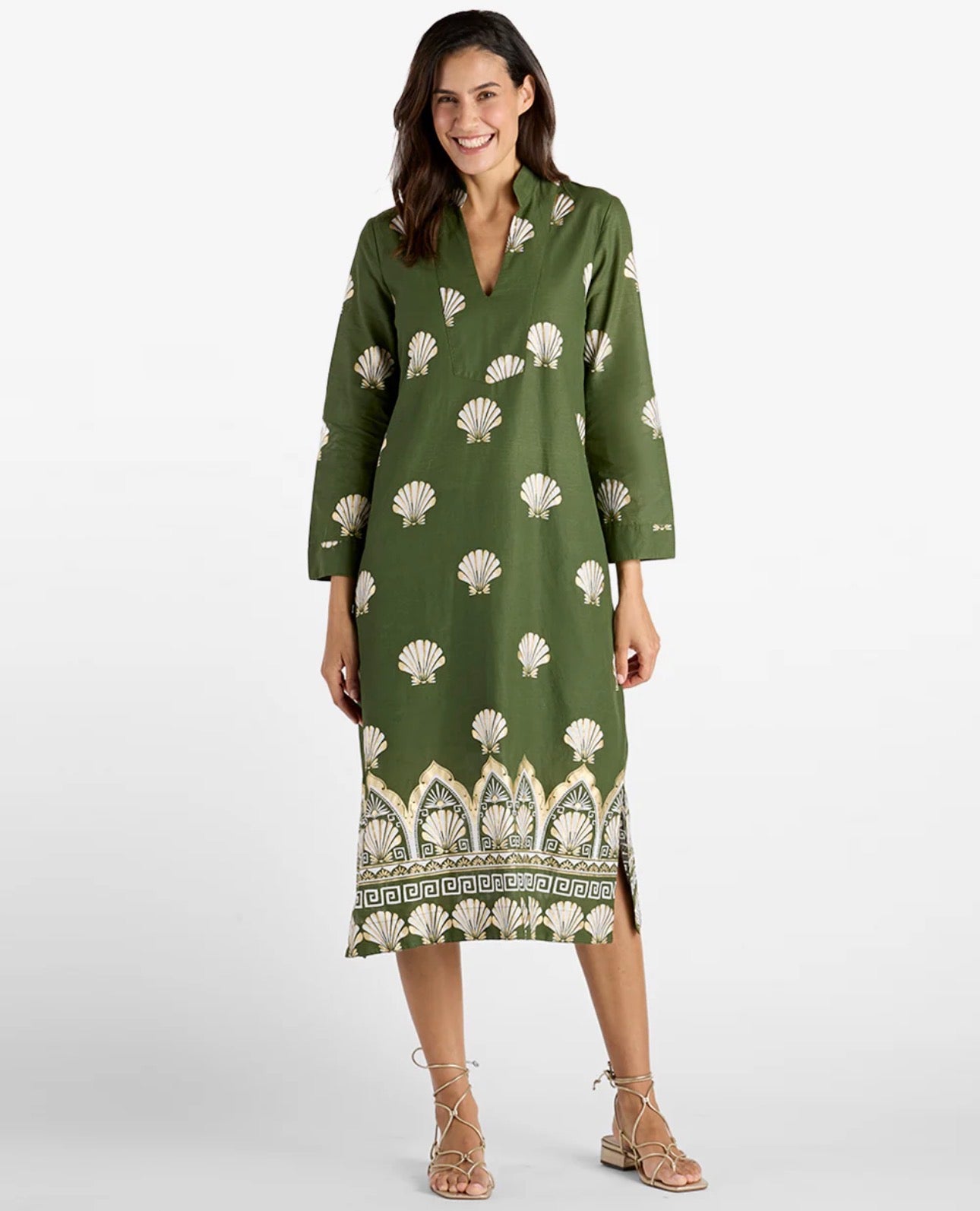 Lyra Gilded Shell Loden Olive