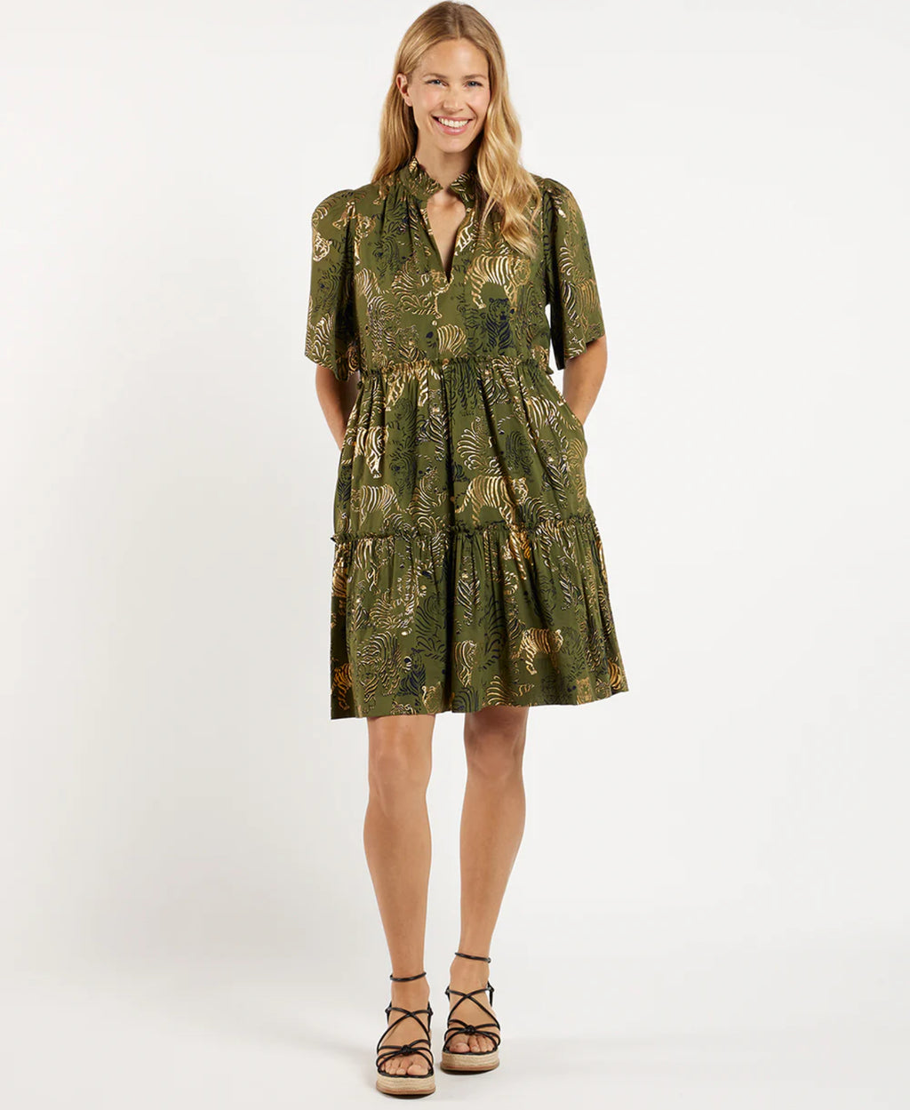 Shirley Dress in Tiger Safari