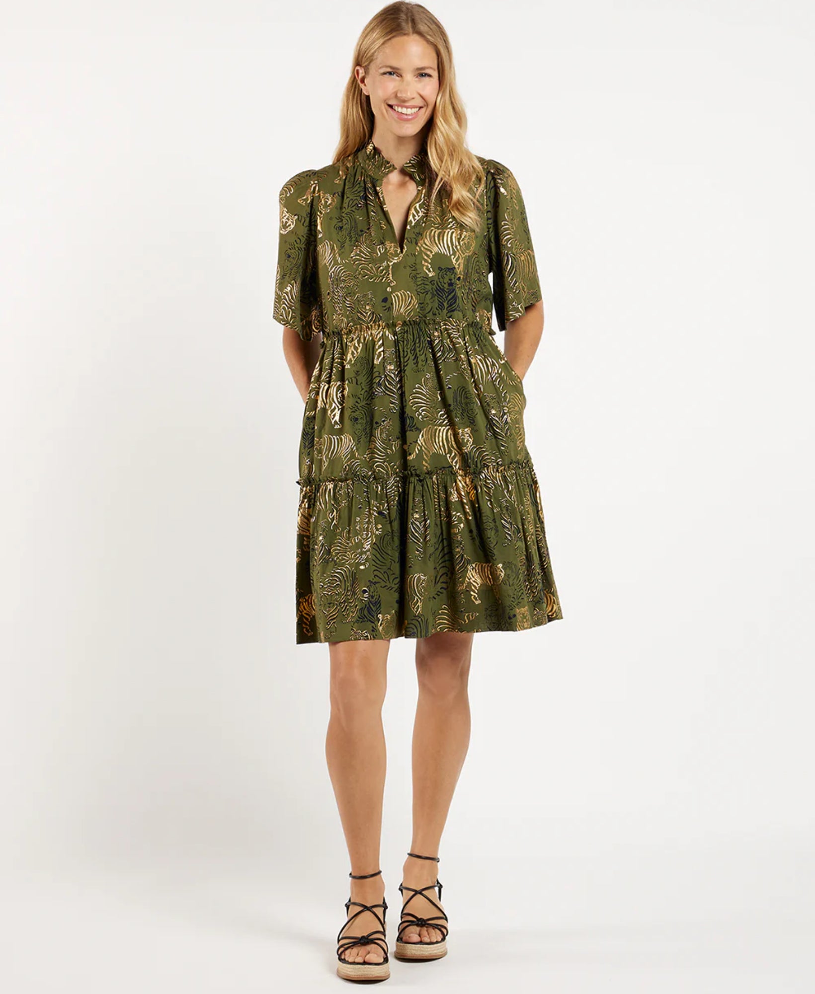 Shirley Dress in Tiger Safari