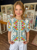 Floral Embroidery Top