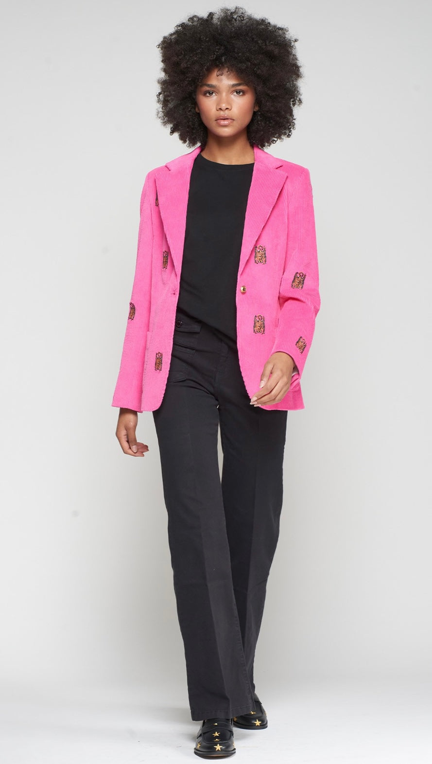 Pana Hot Pink Tiger Blazer