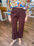 Front Seaming Ponte Ankle Pants