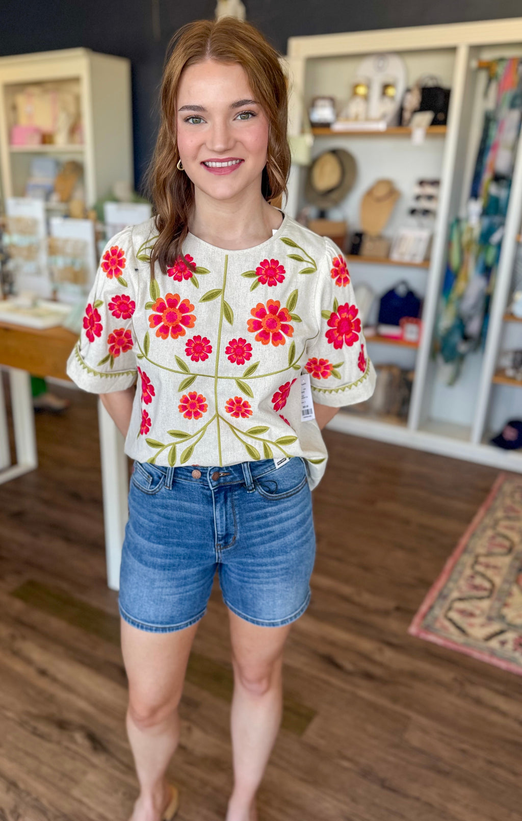 Two Button Mid Length Dad Short
