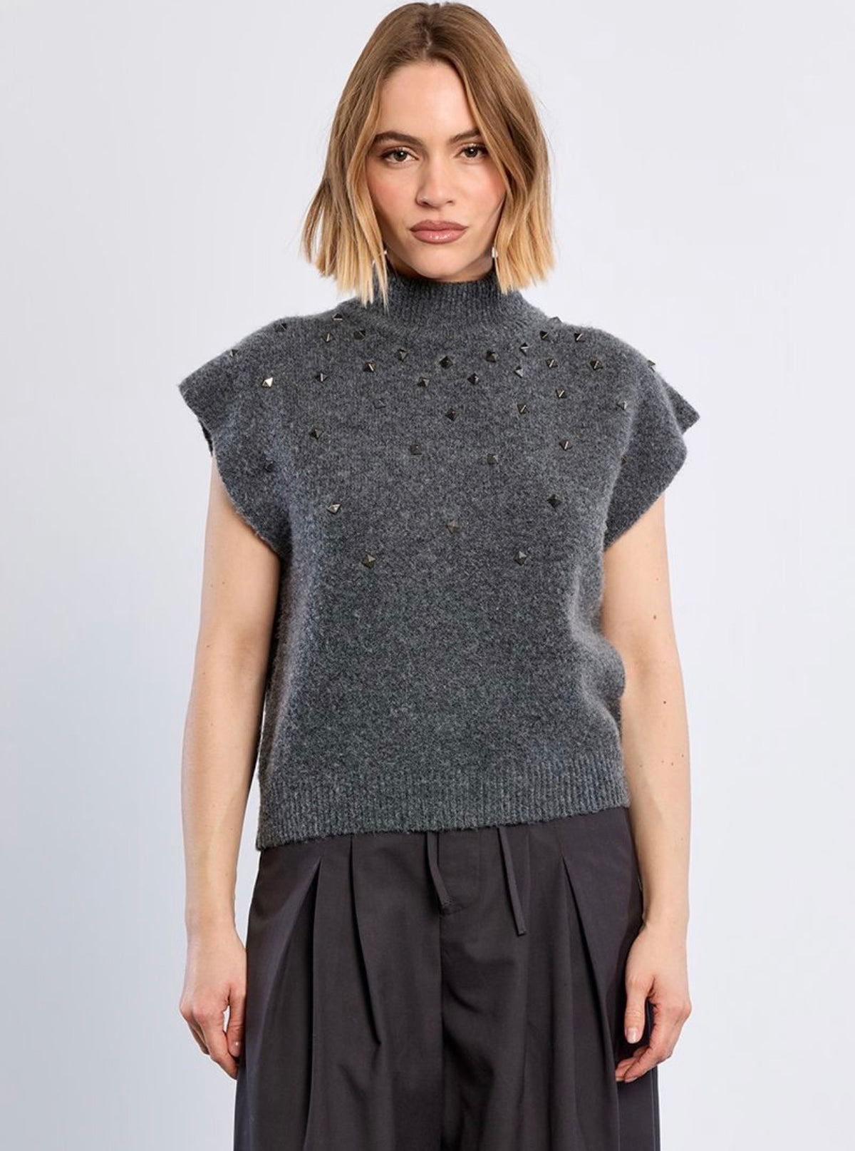Studded Up Sweater