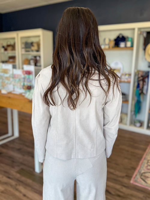 Beige Corduroy Jacket