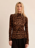 Cheetah Fitted Long Sleeve Top