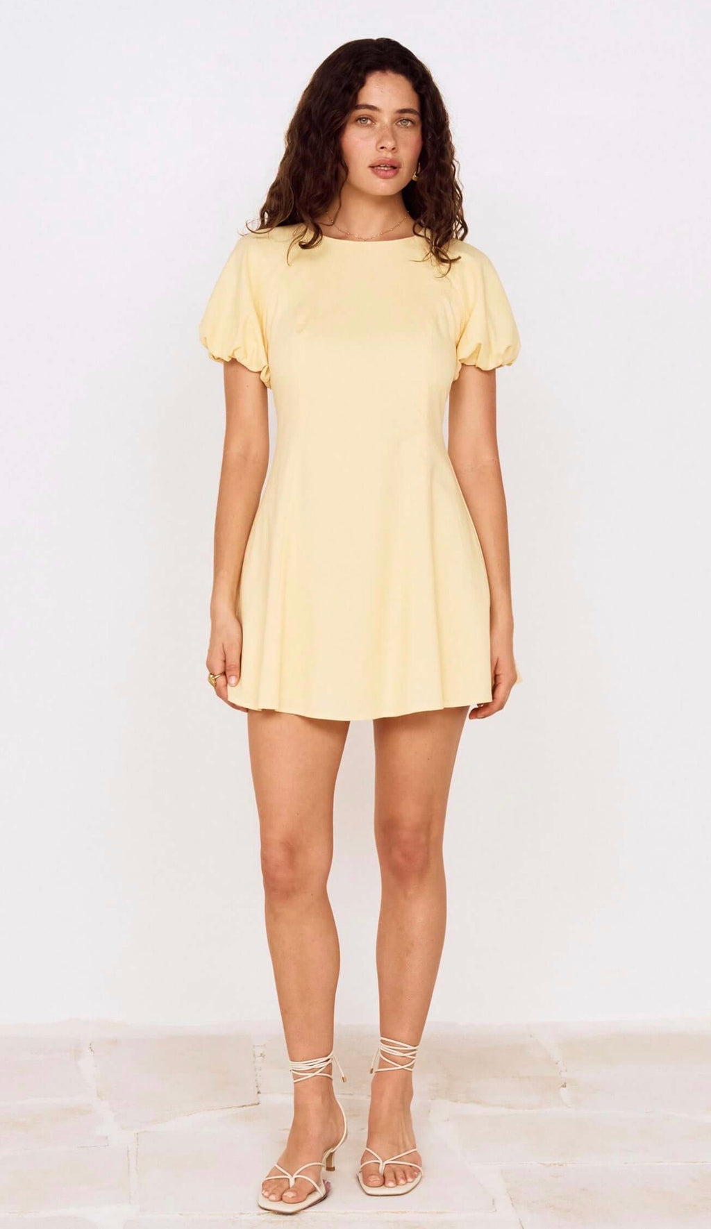 Grazia Butter Yellow Mini Dress