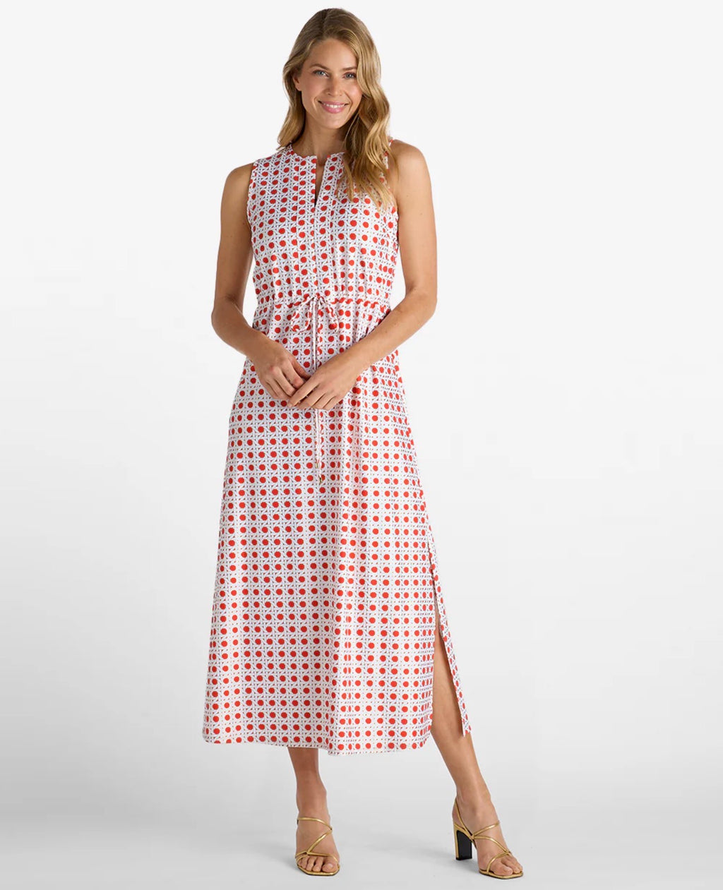 Bebe Dress in Rattan Aperol Gold