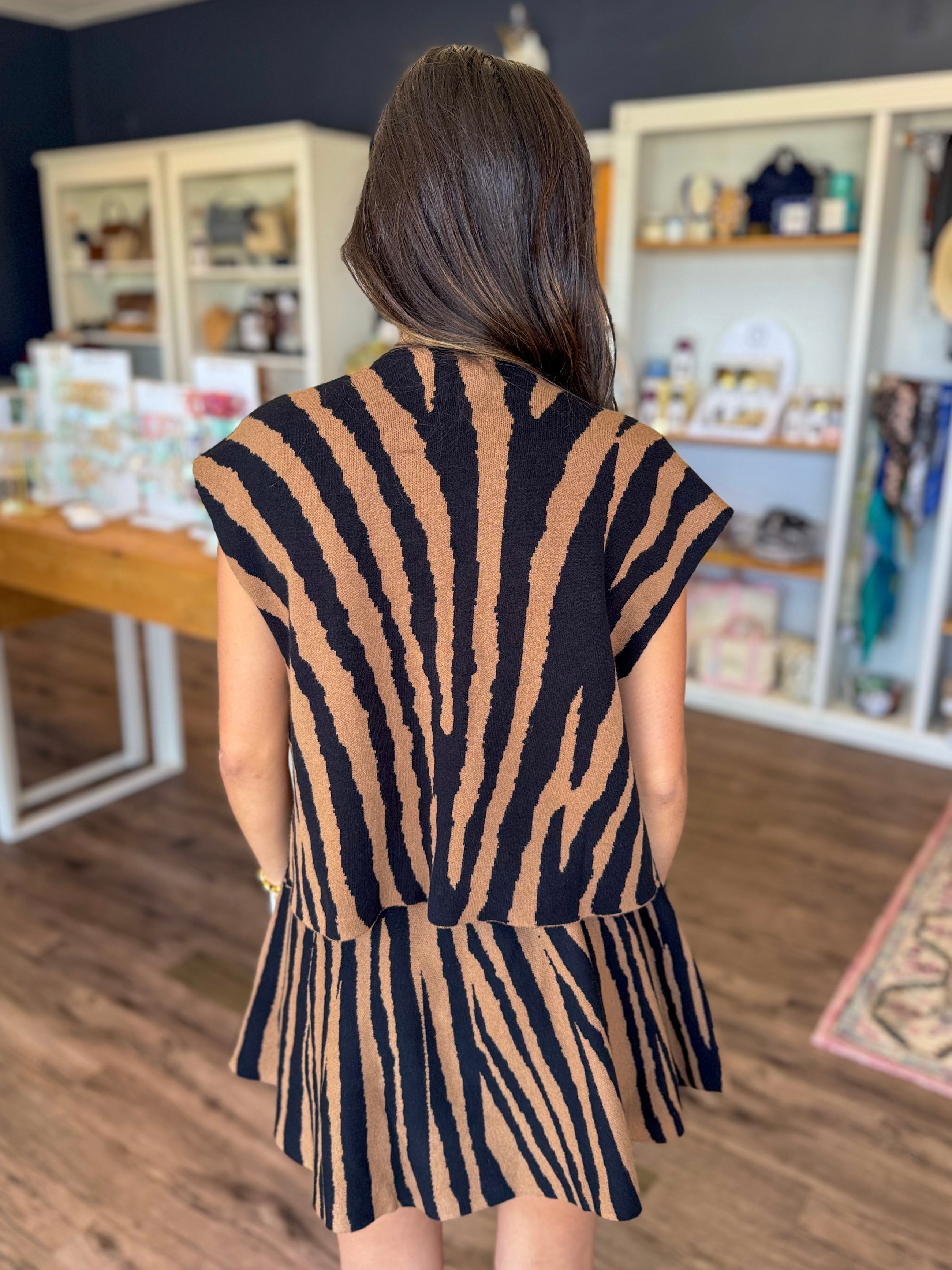 Tiger Stripe Swing Skirt