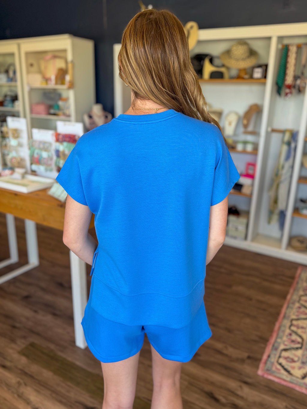 Sky Blue Air Essentials Crewneck Tee