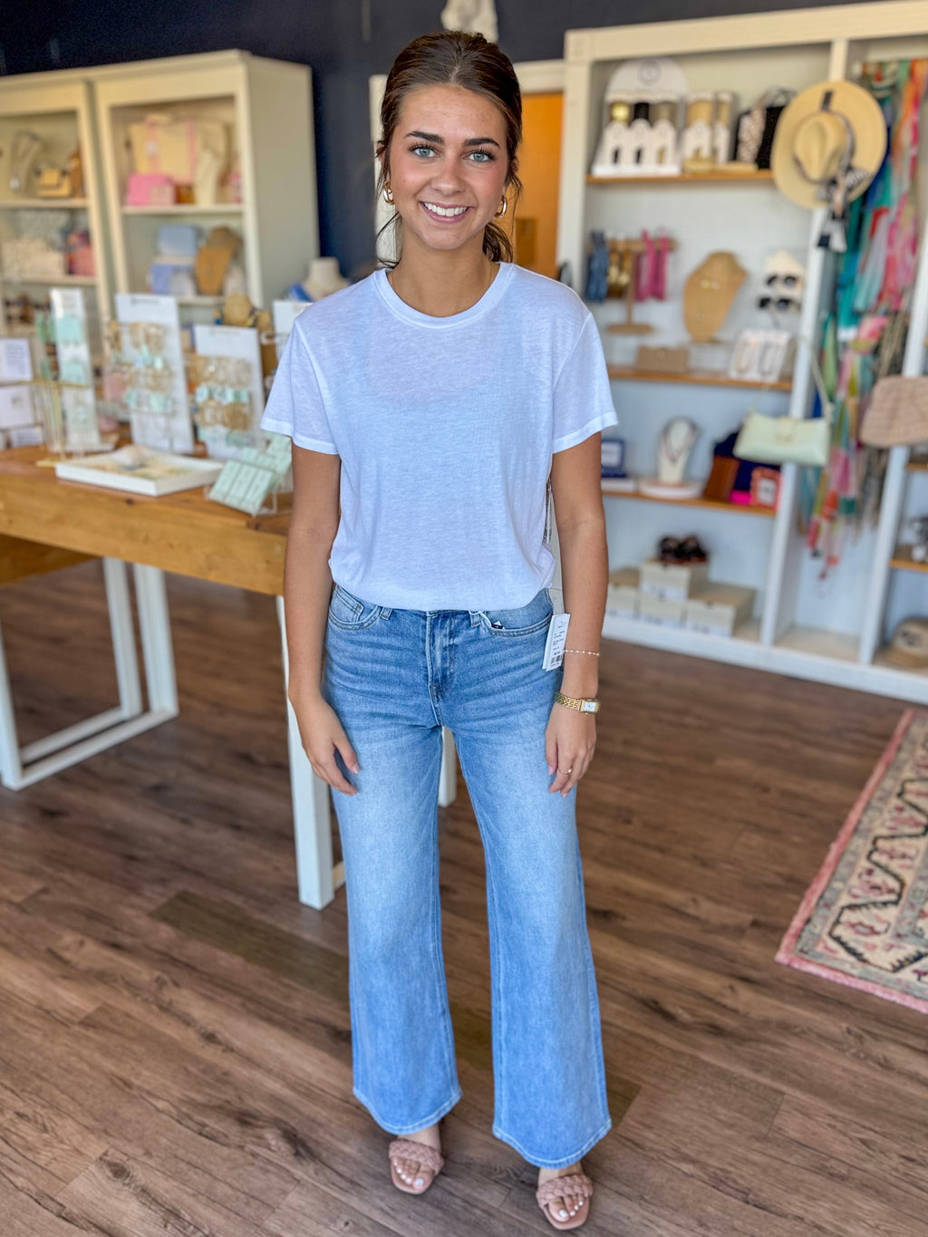 Eva High Rise Straight Jeans