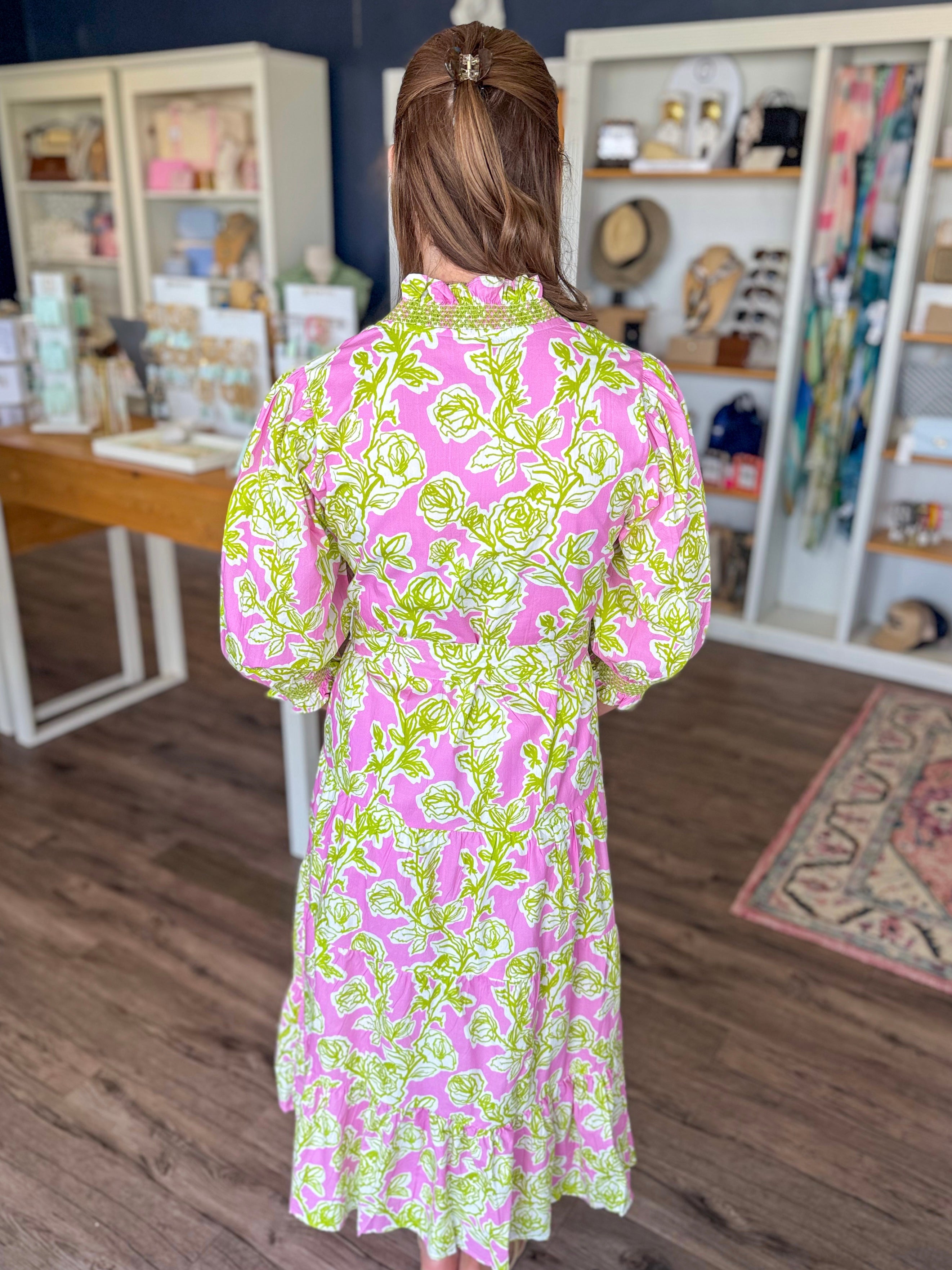 Rose Bouquet Maxi Dress