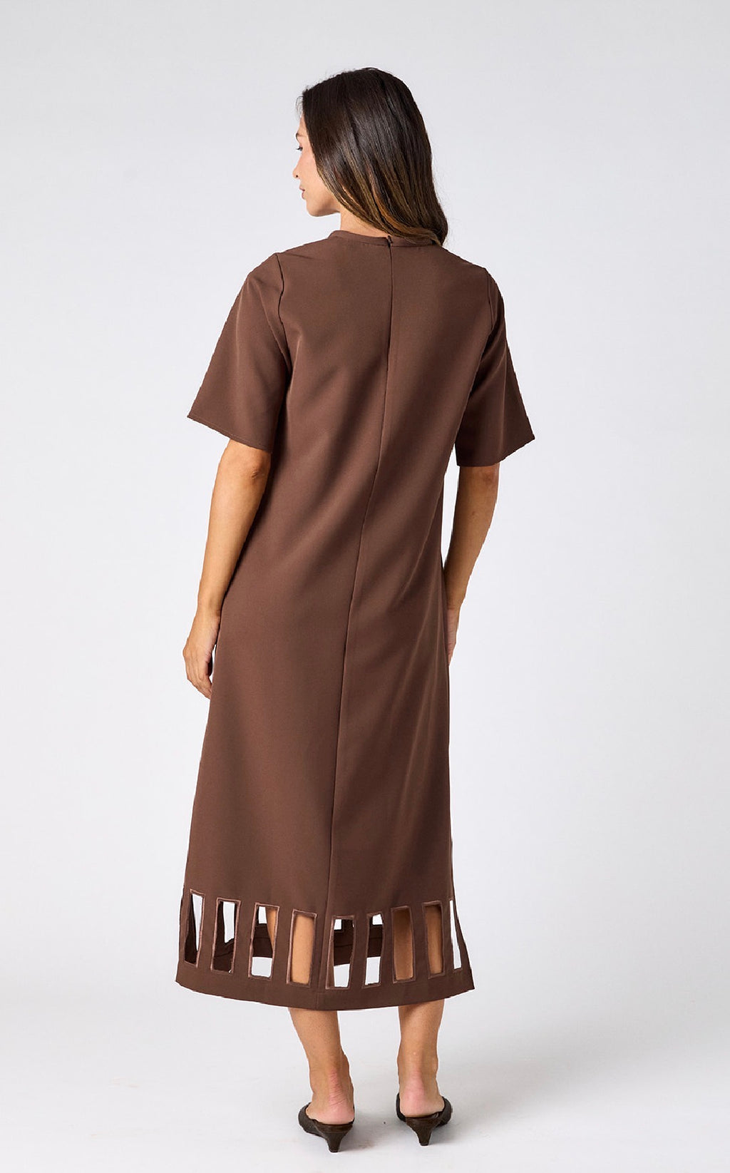 Grayson Dress in Brownie