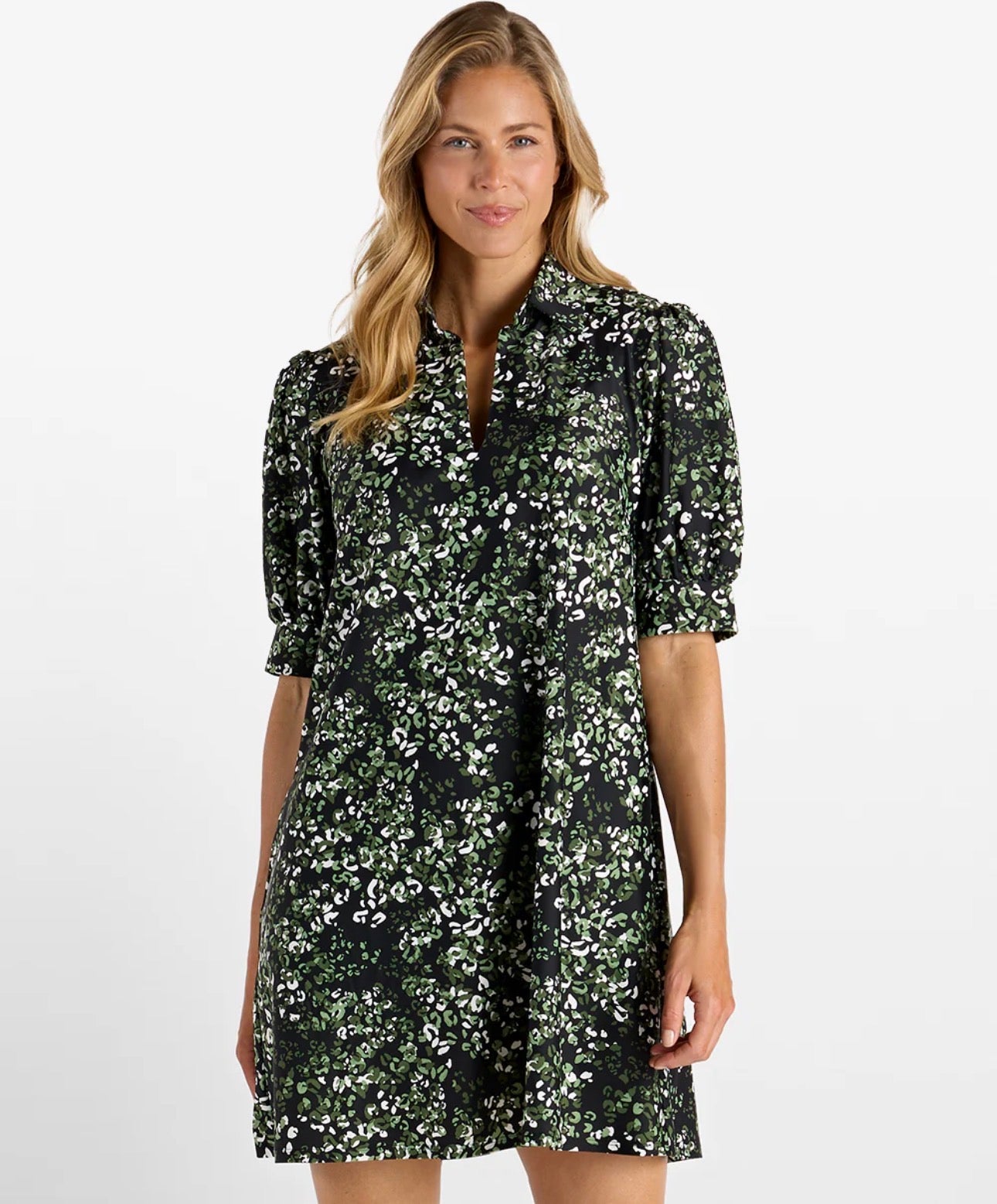 Emerson Dress In Painted Dot Black