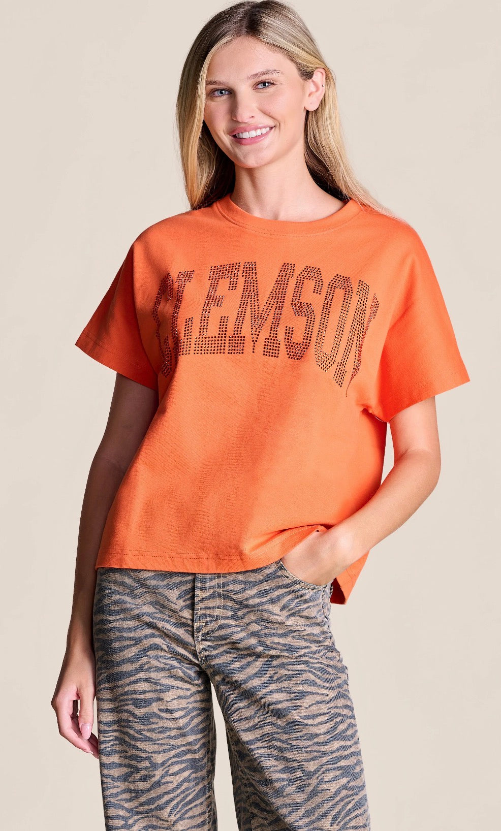 The MVP Rhinestone Top in Clemson