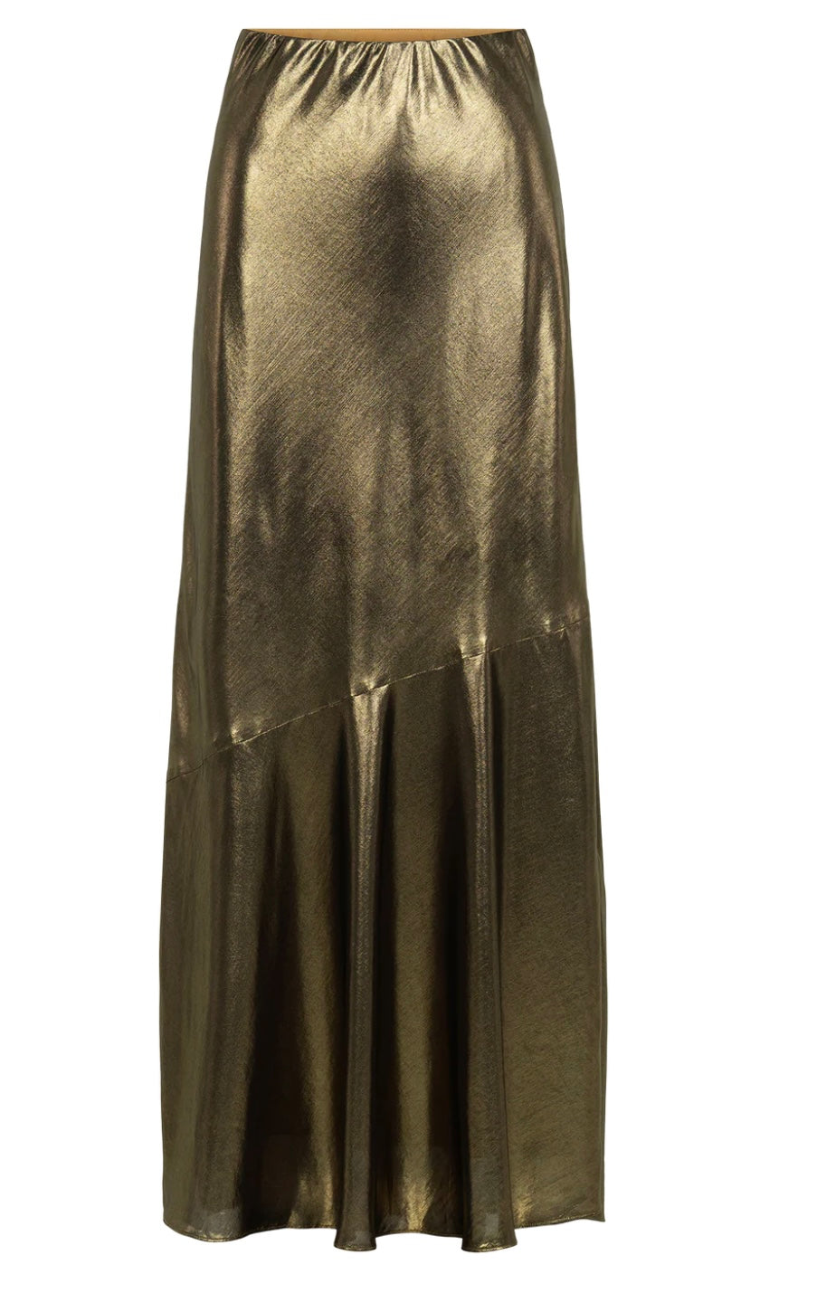 Bias Skirt in Liquid Gold