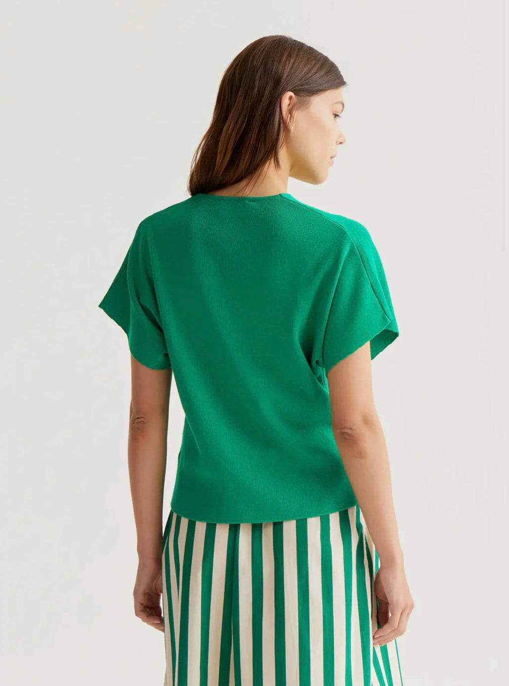 Green Button Cardi Top