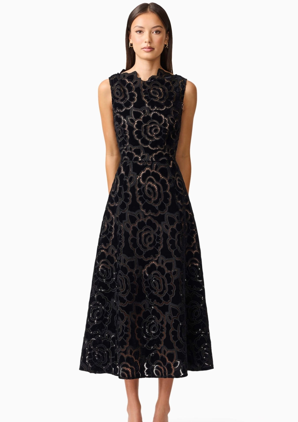 Eris Velvet Midi Dress