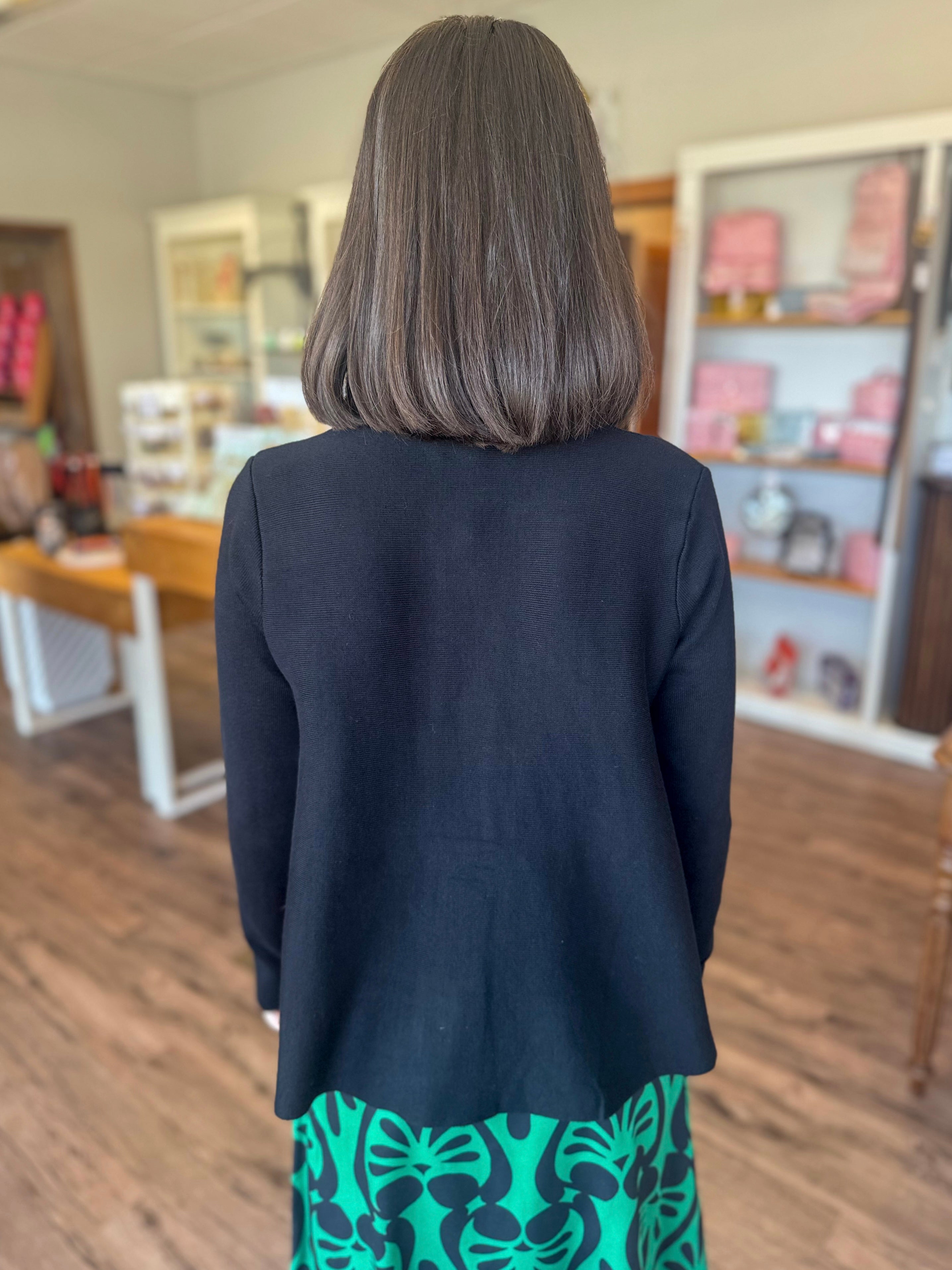 Black Button Cardigan Sweater