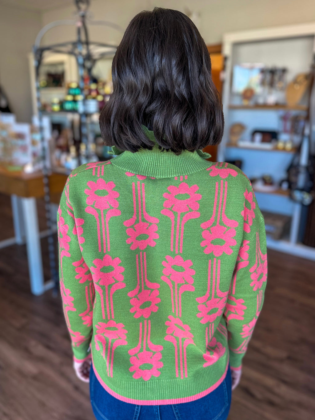 Modern Daisy Sweater