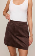 Perri Suede Mini Skirt